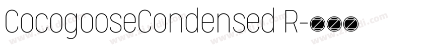 CocogooseCondensed R字体转换